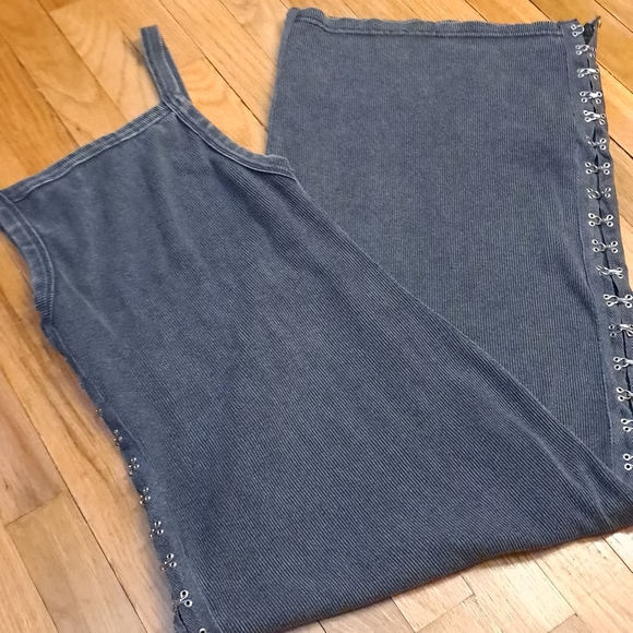 Forever 21 Gray Ribbed Maxi Dress - Picture 9 of 9